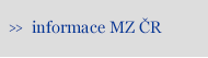 Informace MZ ČR